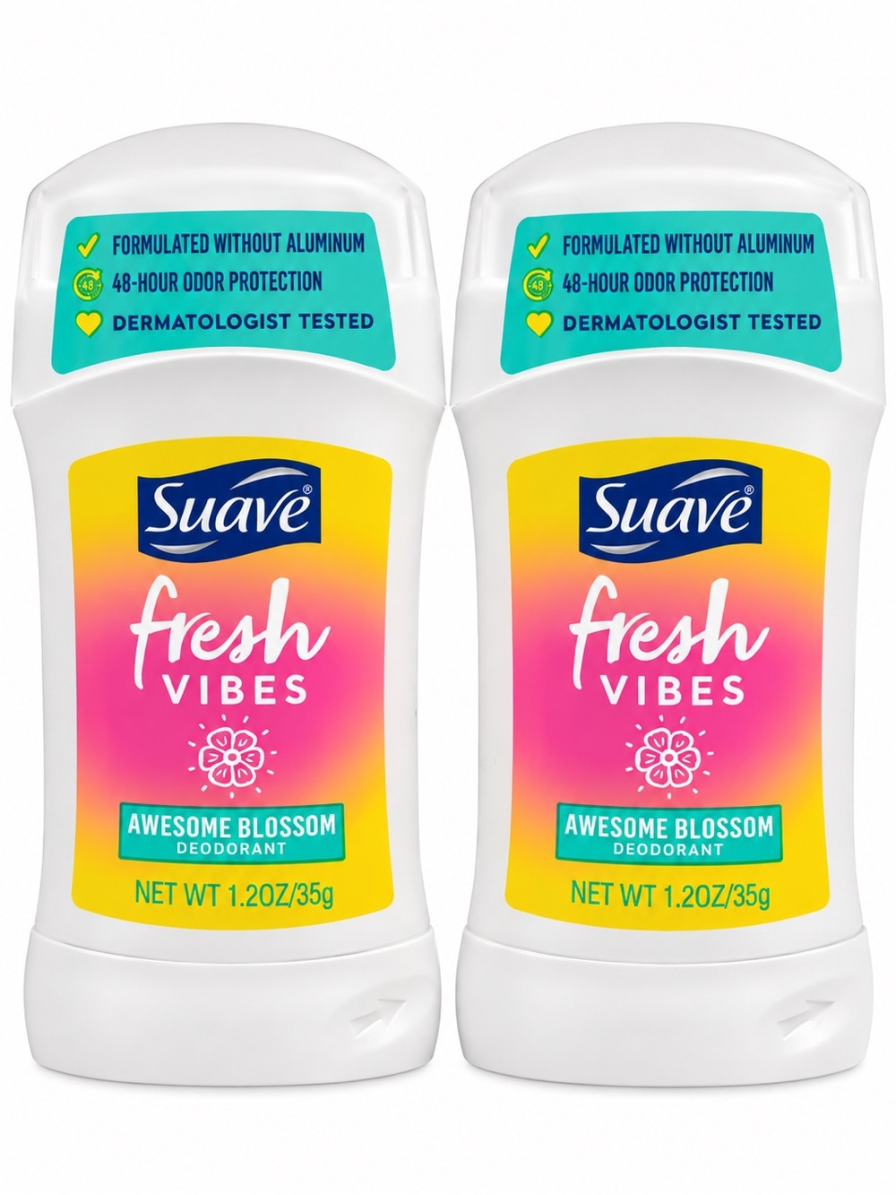 Suave Fresh Vibes Awesome Blossom Deodorant 2 Pack